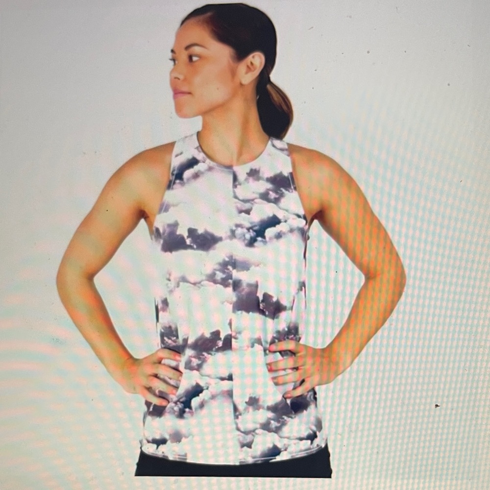 Oiselle Passport Racerback Tank Top 08-Storm Cloud-